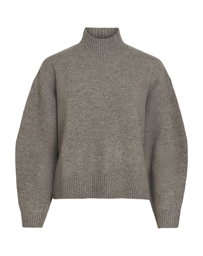 Vila - VISia High Neck Pulover Strik - Falcon